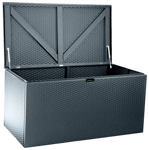 rowlinson rattan effect metal deck box|Rowlinson Metal Deck Box Anthracite .